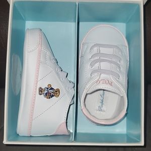 Girls' Quilton Bear Hi-Top Sneaker Crib Shoes
